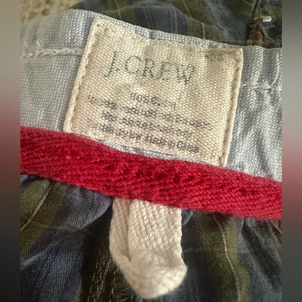 J. Crew Embroidered Dog Plaid‎ Lounge Pants Men’s XL